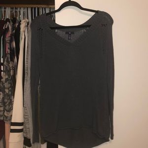 this is a dark grey sweater. super soft and comfy.